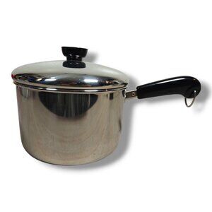 Revere Ware 3 Qt Stainless Steel Saucepan With Lid Steel Bottom Clinton IL